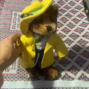 Collectable Yellow Teddy Bear with Hat